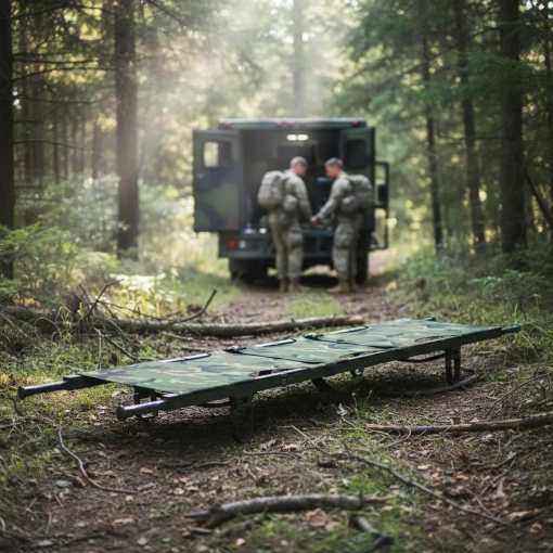 CAMILLA MILITAR PLEGABLE EN 2 - Imagen 3