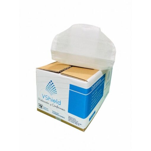 CUBRE BOCAS VSHIELD COLOR AZUL (PAQ C/100) - Imagen 2