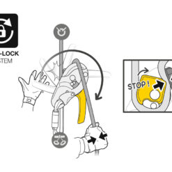 Alternative view of I'D descensor autofrenante tamaño L color negro