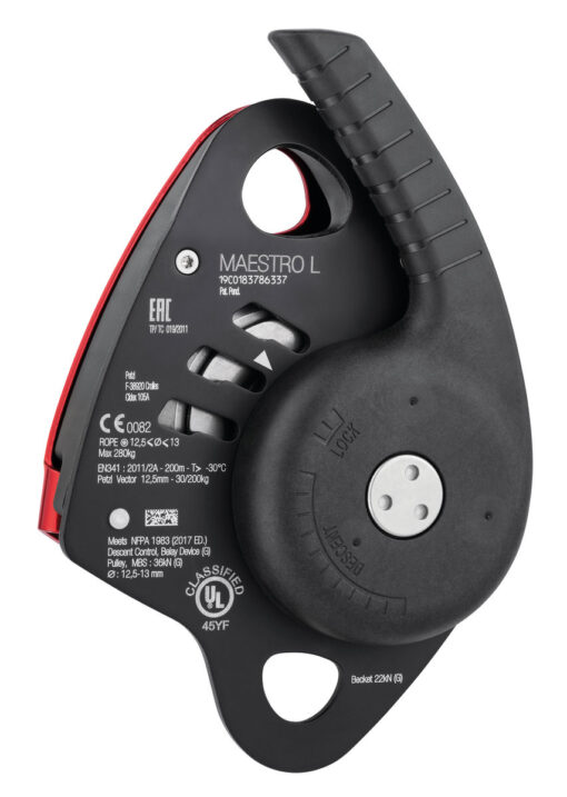 MAESTRO® L Descensor con polea bloqueadora integrada cargas hasta 280 kg 12.5 a 13 mm - Imagen 2