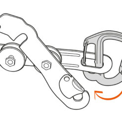 Alternative view of FREINO Z TWIST-LOCK Mosquetón con gancho de freno para descensor