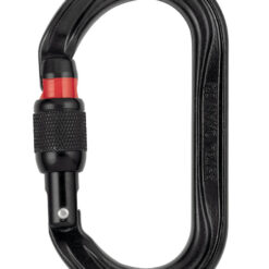 OXAN Mosquetón de acero seguro de rosca color Negro