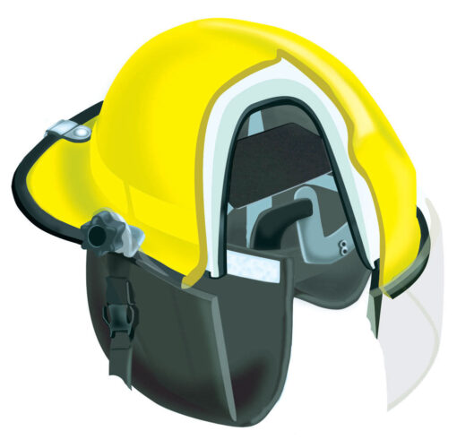 CASCO DE BOMBERO AMARILLO LTX BULLARD - Imagen 3