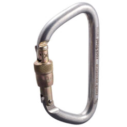 rockSteel Screw-Lock Mosquetón de acero