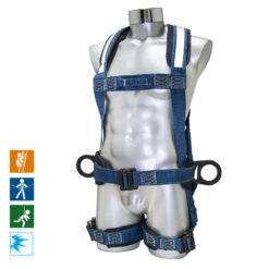 PC100K-CFE1 Arnés ascenso y descenso dieléctrico Kevlar® anillo “D” textil