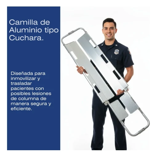 CAMILLA DE ALUMINIO TIPO CUCHARA - Imagen 4