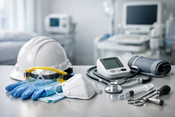 Equipo de protección y equipo médico profesional